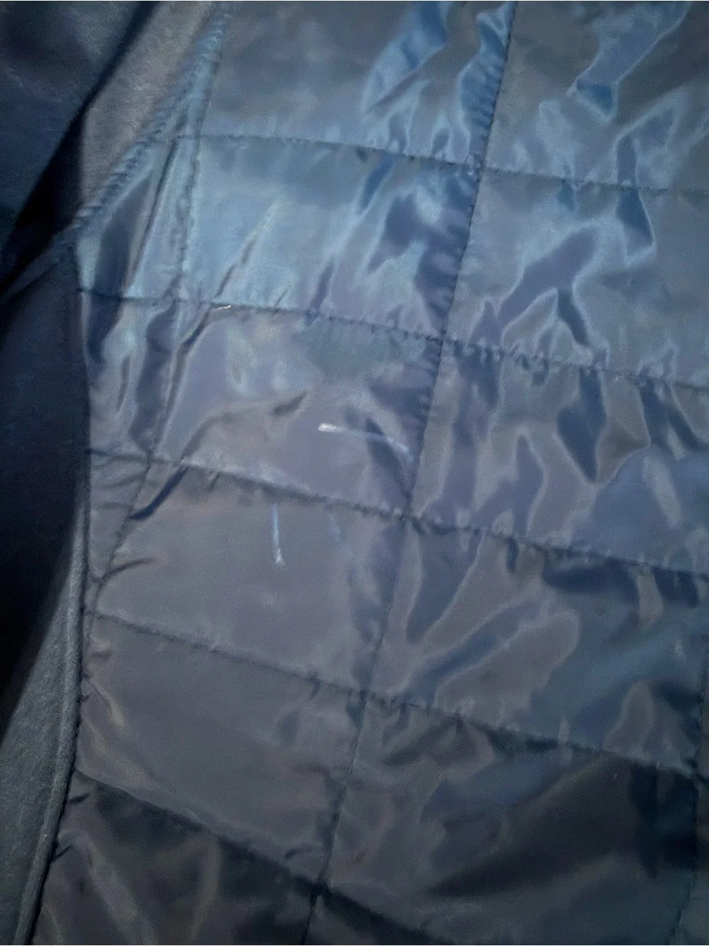 Men's Navy blue Quilted Hybrid Jacket
